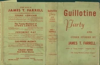 James T. Farrell - Dust Jacket for Guillotine Party and Other Stories. Price Clipped
