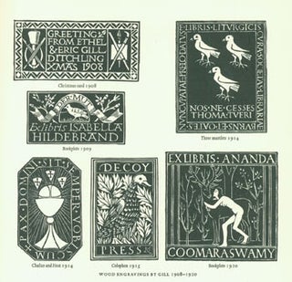 Item #63-6425 The Letter Forms And Type Designs Of Eric Gill. Notes by Robert Harling. First US...