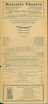 Item #63-6478 Clarence. A Comedy in Four Acts by Booth Tarkington. Sunday, December 26, [1922]....