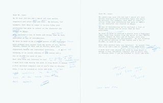 Item #63-6518 TLS Herb Yellin drafts of letters to James Caan. Herb Yellin