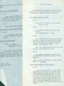 Item #63-6727 (Arthur) Yvor Winters. Correspondence and manuscripts of Yvor Winters are located...