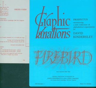 Item #63-6842 Prospectus for Graphic Variations. David Kindersley, Lida Lopes Cardozo, David...