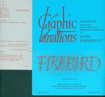 Item #63-6842 Prospectus for Graphic Variations. David Kindersley, Lida Lopes Cardozo, David Kindersley's Workshop, UK Cambridge.