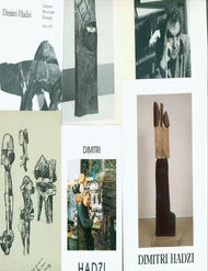 Item #63-6869 Peter H. Selz Files on American abstract sculptor Dimitri Hadzi. Catalogues, Posters & Brochures: Dimitri Hadzi, Sculpture, Exhibit Catalogue, MIT, 1963. (Signed & dated by Hadzi on cover). Recent Sculpture, Dimitri Hadzi, Alpha Gallery, Boston MA, 1977. Recent Sculpture, Dimitri Hadzi, C. Grimaldis Gallery, Baltimore, MD, 2001. Dimitri Hadzi, Sculpture, Monotypes, Paintings, 1985 - 1995, Kouros Gallery, NYC, 1995. Dimitri Hadzi, Summer Artist-in-Residence, Dartmouth, 1969. Dimitri Hadzi, A Survey, Louis Newman Galleries, Beverly Hills, 1990. Dimitri Hadzi, Selected Work 1961-1973, Jodi Scully Gallery, Los Angeles, 1973. Recent Sculptures, Dimitri Hadzi, Gruenebaum Gallery, NYC, 1978. Dimitri Hadzi 1970-1990, Smith Andersen Gallery, Palo Alto, 1990. Dimitri Hadzi, Sculpture, Stephen Radich Gallery, NYC, 1961-1962. Dimitri Hadzi, Phillips Collection, 1991. Dimitri Hadzi, Recent Work, Gruenebaum Gallery, NYC, 1984. Dimitri Hadzi, The Harvard Years: 1975 - 1989. Dimitri Hadzi, New Stone Sculptures, 1981. Dimitri Hadzi, A Retrospective, Owens-Illinois World Headquarters, Toledo, Ohio, 1982. Prints From the Collection of Dimitri Hadzi: Old Masters to Moderns, Arts Club of Chicago, 1978. Peter Selz, Dimitri Hadzi.