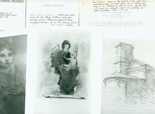 Item #63-6872 Peter H. Selz Files on artist James Mahlon Rosen. Exhibition Cards &...