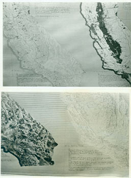 Item #63-6883 8 x 10 Glossy B&W Photos for Sketch For Meditations On The Condition Of The Sacramento River, The Delta, And The Bays At San Francisco Exhibition. Harrison Studio, Edmund Shea, photog.