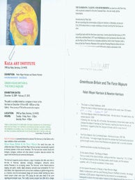 Item #63-6889 Kala Art Institute Exhibitions by Harrison Studio & Interview with the Harrisons...