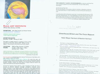 Item #63-6889 Kala Art Institute Exhibitions by Harrison Studio & Interview with the Harrisons...