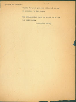 Item #63-6935 TLS Winchell to Brisbane, [1935.] Winchell's signature barely visible. Arthur...