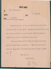 Item #63-6937 TLS Brisbane to Winchell, December 28, 1934. Re: tickets for Richard Hauptmann...