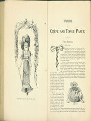Item #63-6972 Uses Of Crepe And Tissue Paper. Metropolitan pamphlet series, v. 8, no. 1. London,...