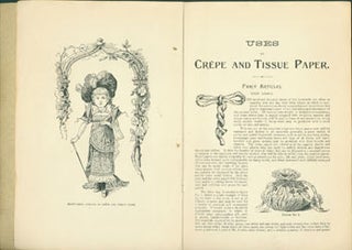 Item #63-6972 Uses Of Crepe And Tissue Paper. Metropolitan pamphlet series, v. 8, no. 1. London,...