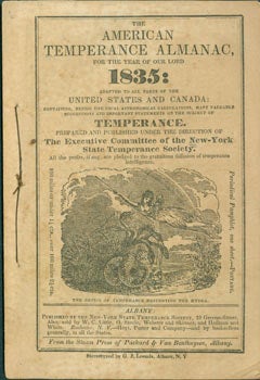 Item #63-7045 American Temperance Almanac 1835. New York State Temperance Society, J. D. :...