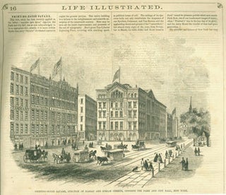 Item #63-7051 Life Illustrated, November 6, 1858. Fowler And Wells, New York