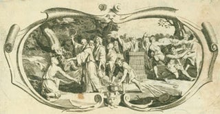 Item #63-7076 Engraving from 18th Century edition of Lucretius, De Rerum Natura. Lucretius,...