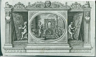 Item #63-7078 Triptych Depicting Musicians & Dancers in Center Panel, Painters on Outer Panels....