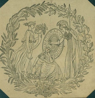 Item #63-7084 National Institution. Classical Scene. 18th Century British Engraver