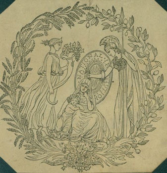 Item #63-7084 National Institution. Classical Scene. 18th Century British Engraver.