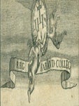 Item #63-7097 Coat Of Arms For The Royal Savoy College, Carried by Two Flying Cherubs, With The...