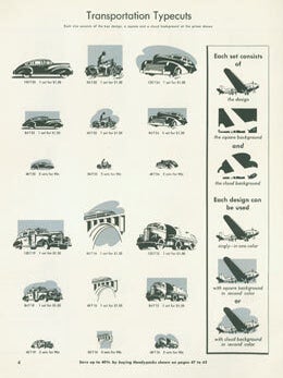 Item #63-7112 Ornaments Typecast By ATF. Original First Edition. American Type Founders, New...