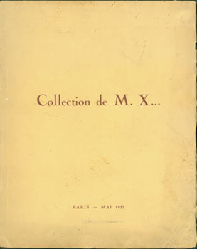 Item #63-7141 Catalogue Des Objets D'Art Et D'Ameublement Principalement du XVIIIe Siecle....