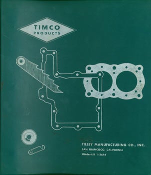 Item #63-7148 Timco Products. Catalogue. Ring Binder with Diagrams, Parts, Key Codes & Charts. With Price Lists. Tilley Manufacturing Co. Inc, CA San Francisco.
