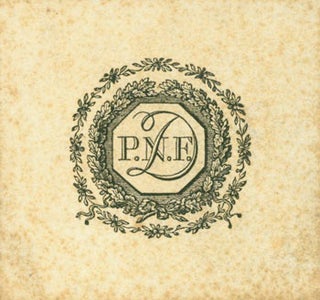 Item #63-7162 Initials D. P. N. F. Surrounded by Wreaths. From title page of Voyage de jeune...