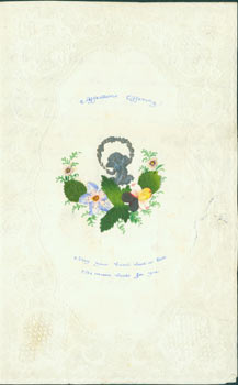Item #63-7163 Hand Made Valentine's Card, with Poem inked inside, dated 13th of February, 1851....