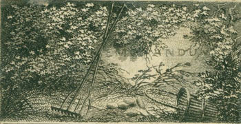 Item #63-7167 Sylvan Scene. 18th Century British Engraver?
