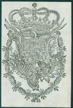 Item #63-7175 British Coat of Arms. 18th Century British Engraver?