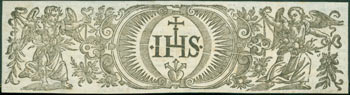 Item #63-7185 Religious Emblem. 18th Century Italian Engraver?