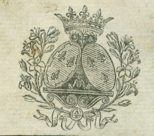 Item #63-7201 Coat Of Arms. 18th Century French Engraver?