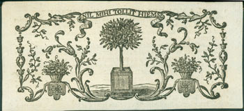 Item #63-7204 Emblem From Title Page of Traite D'Horlogerie. Jean-Andre Lepaute.