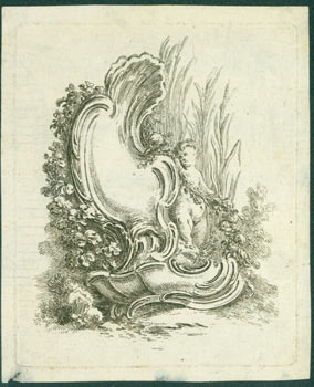 Item #63-7212 Cupid On The Half Shell. 17th Century French Engraver