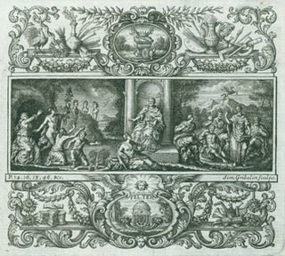 Item #63-7218 Triptych Engraving (for Anthony Ashley-Cooper, 3rd Earl of Shaftesbury.). Simon...