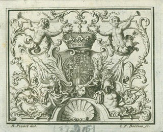 Item #63-7224 Ornamentele omlijsting met Dichtkunst en Schilderkunst. C. F. Boetius, After...