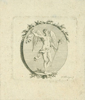 Item #63-7242 Oval Seal. Johann Conrad Krueger, 1733 - 1791.