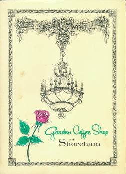 Item #63-7291 The Shoreham Garden Coffee Shop. Menu from April 4, 1969. Shoreham Garden Coffee...