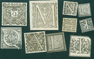 Item #63-7303 Engraved Initials. [Approximately 50 small engravings total]. 17th Century Italian...