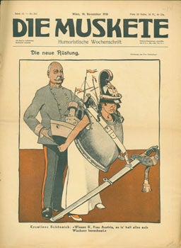 Item #63-7409 Die Muskete. Humoristische Wochenschrift. November 10, 1910. Die Muskete, Wien