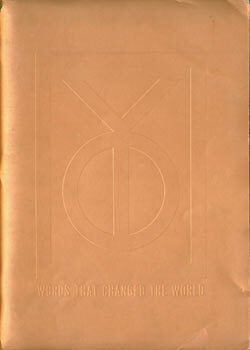 Item #63-7417 Words That Changed The World. Dallas Public Library, November 18 - December 31,...