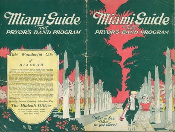 Item #63-7436 Miami Guide And Pryor's Band Program. March 1, 1924. Miami Chamber of Commerce.
