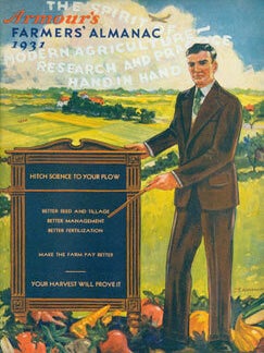 Item #63-7446 Armour's Farmers' Almanac 1931. Armour Fertilizer Co, Chicago