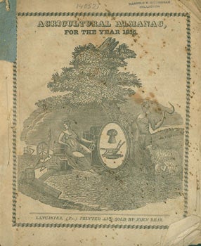 Item #63-7456 Agricultural Almanac for the Year 1836. John Bear, PA Lancaster