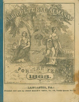 Item #63-7457 Agricultural Almanac for the Year 1868. John Baer's Sons, PA Lancaster
