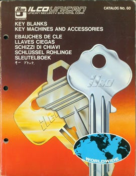 Item #63-7462 Ilco Unican Security Systems. Key Blanks, Machines, Accessories. Catalog No. 60....