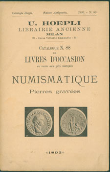 Libreria Antiquaria Hoepli - Numismatique, Nr. 88. Book Dealer Catalogue