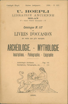 Item #63-7507 Archeologie - Mythologie, Nr. 117. Book Dealer Catalogue. Libreria Antiquaria Hoepli