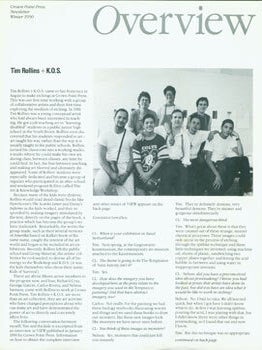 Item #63-7536 Crown Point Press Newsletter, Winter 1990. Overview. CA San Francisco, New York