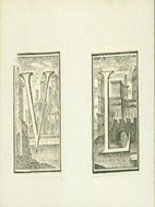 Item #63-7548 Woodcut Initials. V, L. 17th Century Italian Engraver